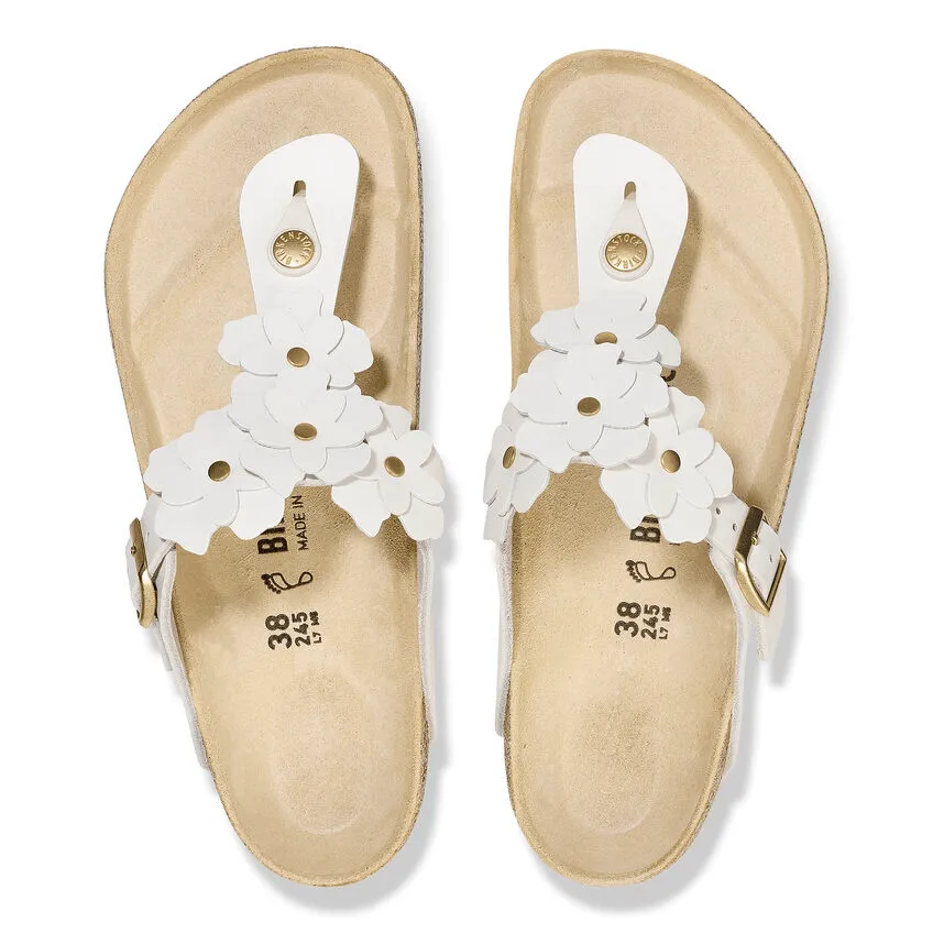 Gizeh Flower | Leather | White