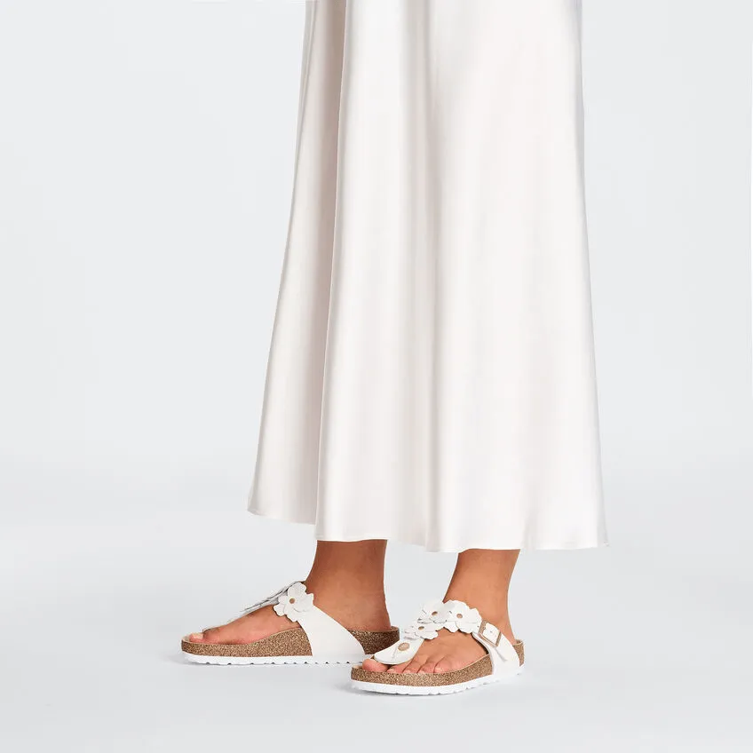 Gizeh Flower | Leather | White