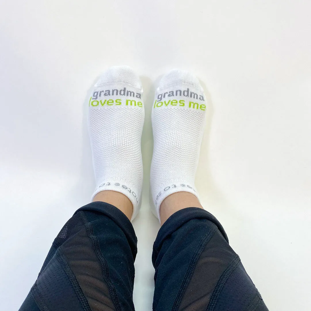 grandma loves me - loved™ white low-cut socks