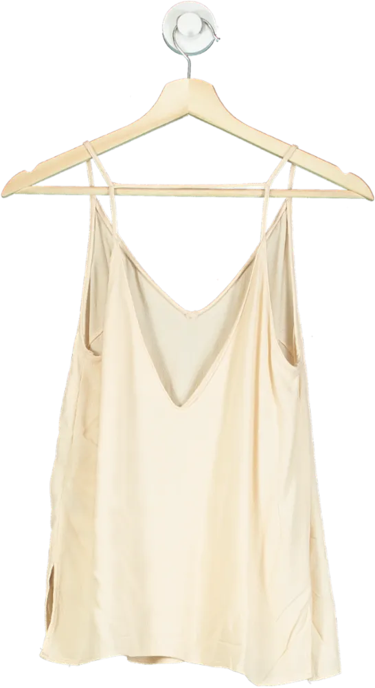 H&M Beige Viscose Strappy Top UK XS
