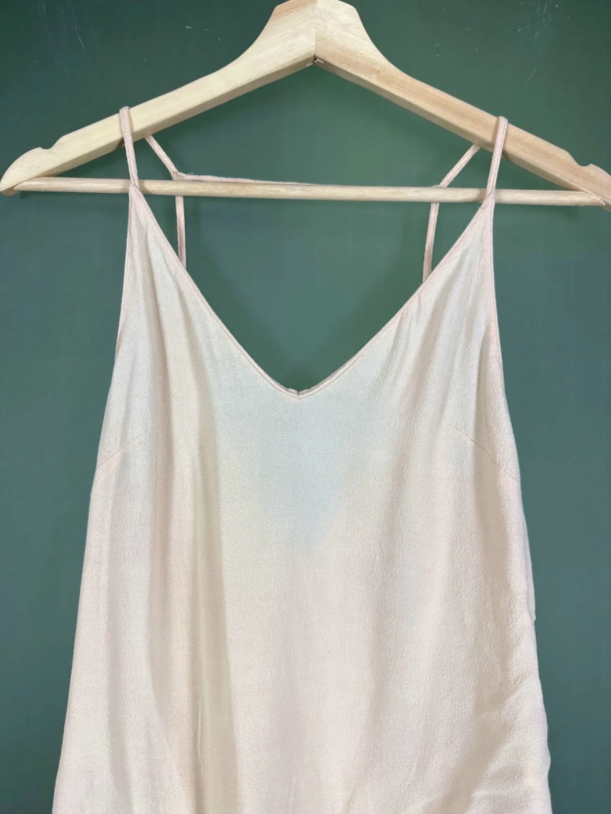H&M Beige Viscose Strappy Top UK XS
