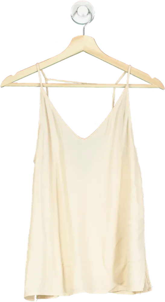 H&M Beige Viscose Strappy Top UK XS