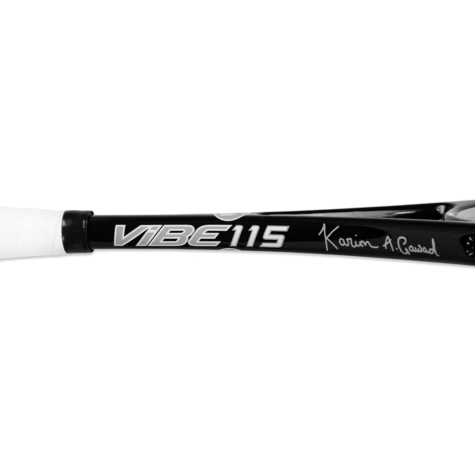 Harrow Vibe 115 Karim Abdel Gawad Signature Series Black & Silver Squash Racquet (2024)