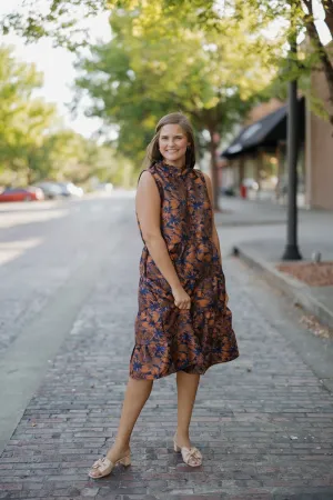 Heather Tiered Sleeveless Midi Dress