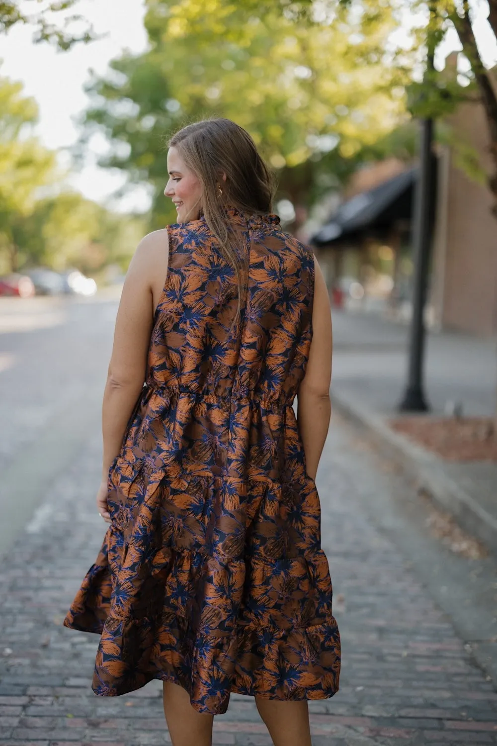 Heather Tiered Sleeveless Midi Dress