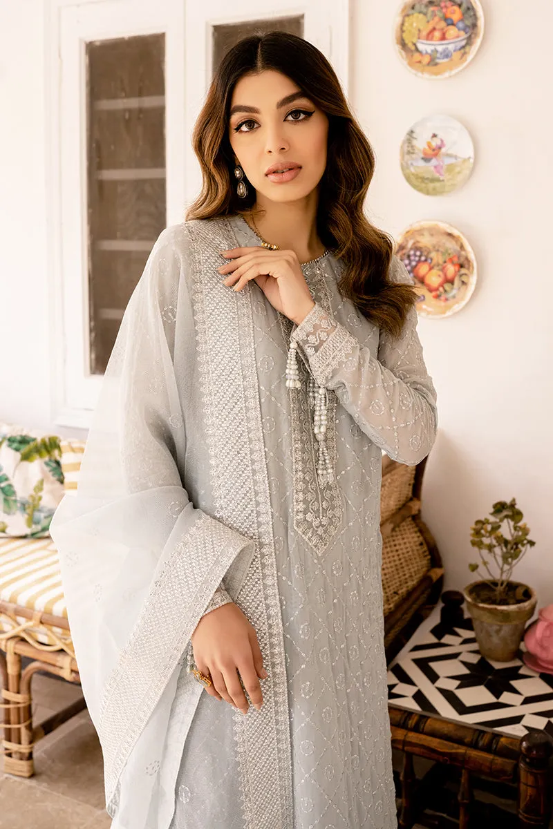 Heavily Embellished Sky Blue Pakistani Salwar Kameez Party Wear