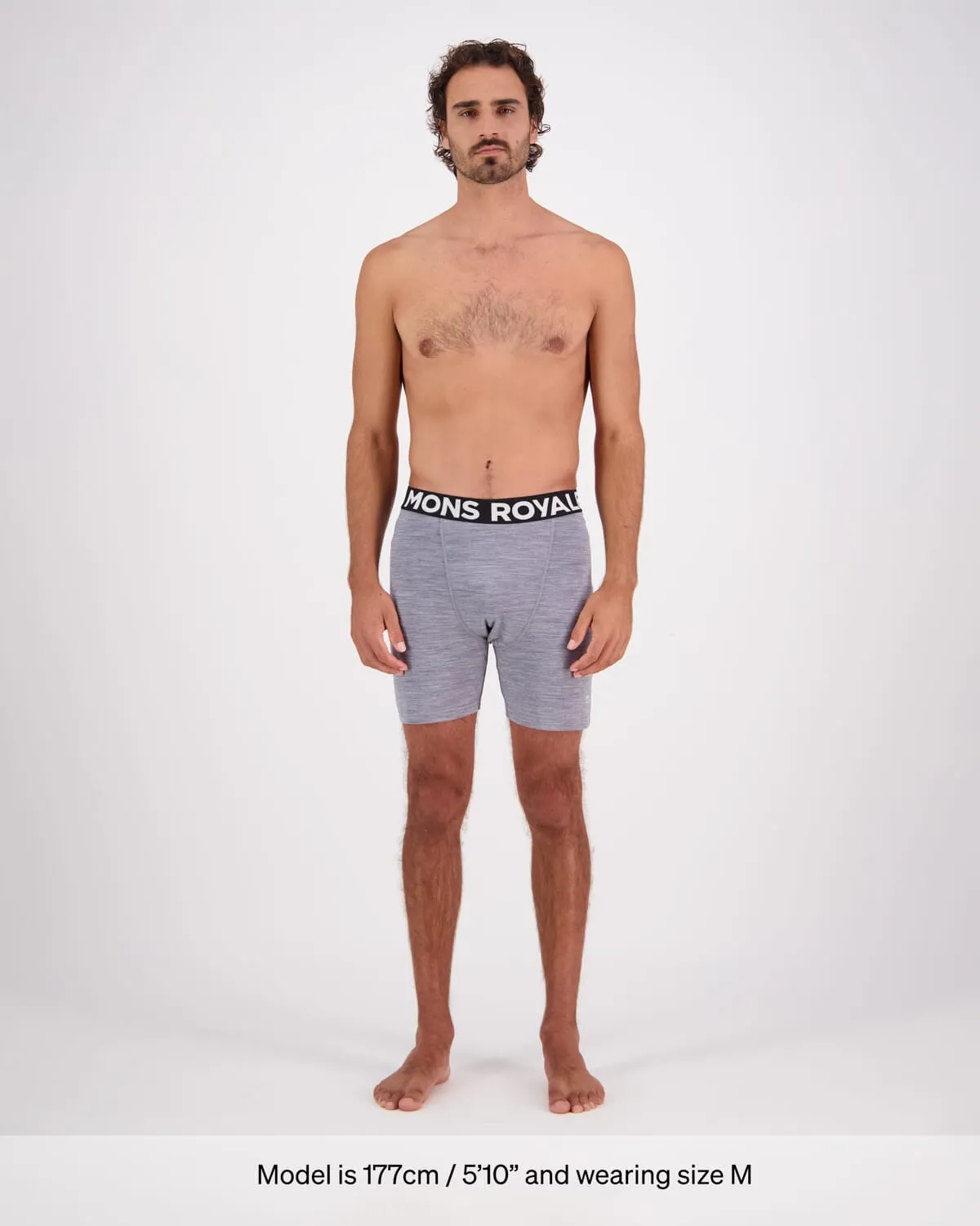 Hold 'em Merino Boxer - Grey Heather