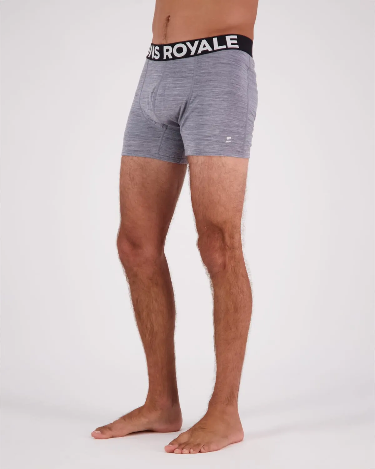 Hold 'em Shorty Merino Boxer - Grey Heather