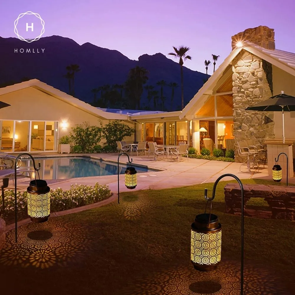Homlly Solar Outdoor Waterproof Lantern Lamp