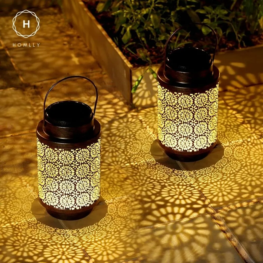 Homlly Solar Outdoor Waterproof Lantern Lamp