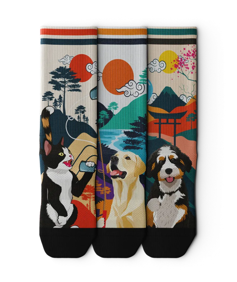 Hooman Furiends Crew Socks 3-Pack