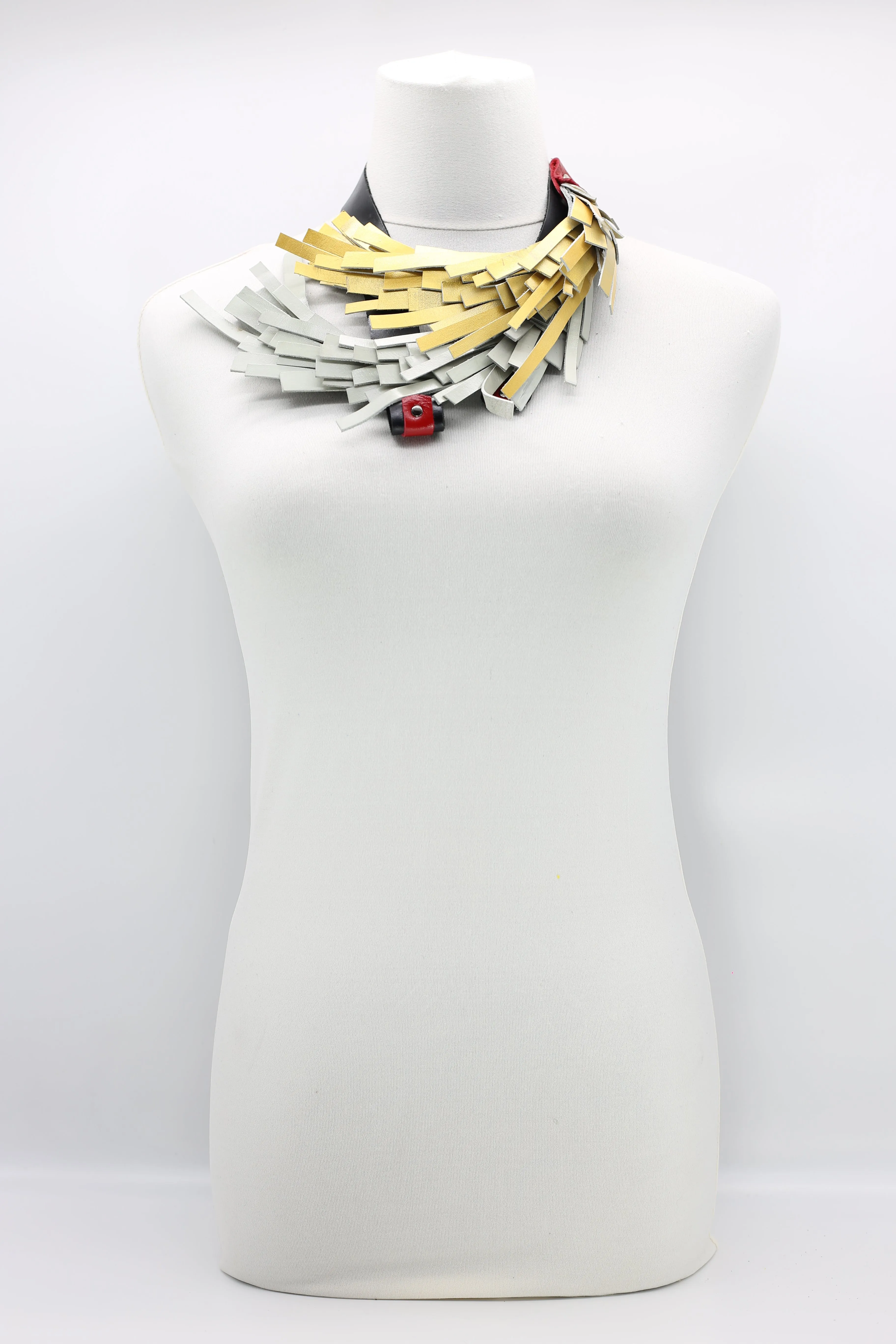 Hummingbird Nest Neckalce From Recycled Leather