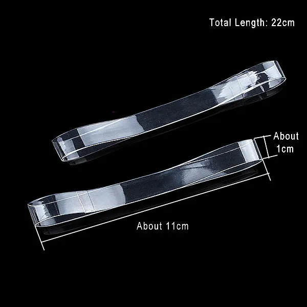 Invisible Soft Elastic Transparent Silicone Shoes Strap