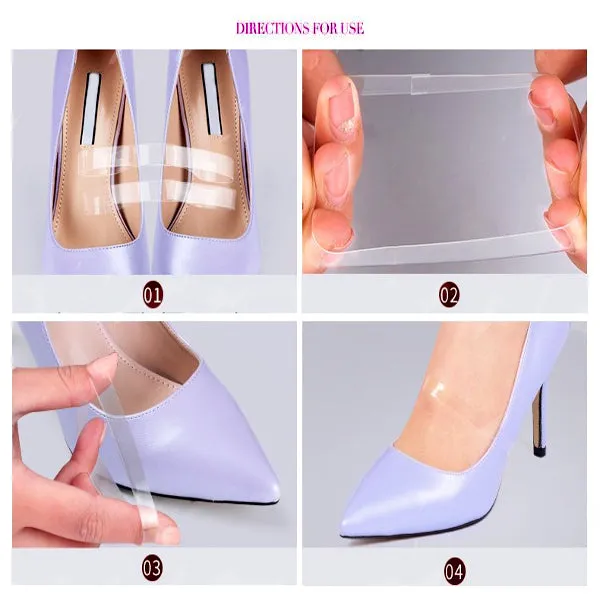 Invisible Soft Elastic Transparent Silicone Shoes Strap
