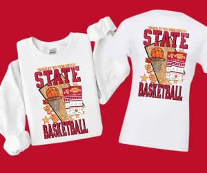 IOWA St (MAROON) Basketball Tickets WHITE Sweatshirt or Tee
