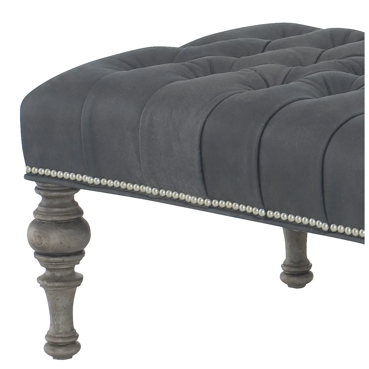 Irving Leather Ottoman