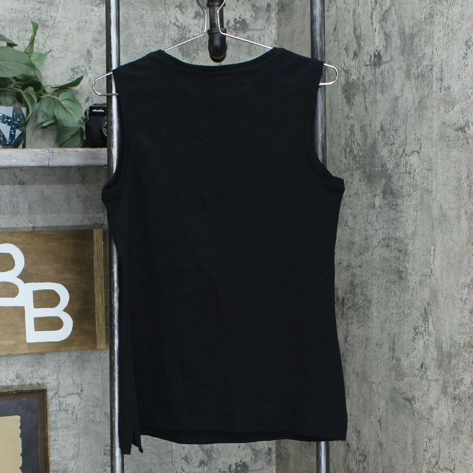 Isaac Mizrahi Live! Women's Essentials Scoop Neck Tank Top Black Medium