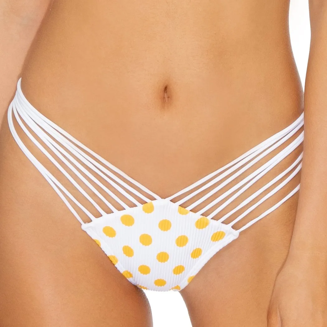 ITSY BITSY - Strappy Brazilian Ruched Back Bottom