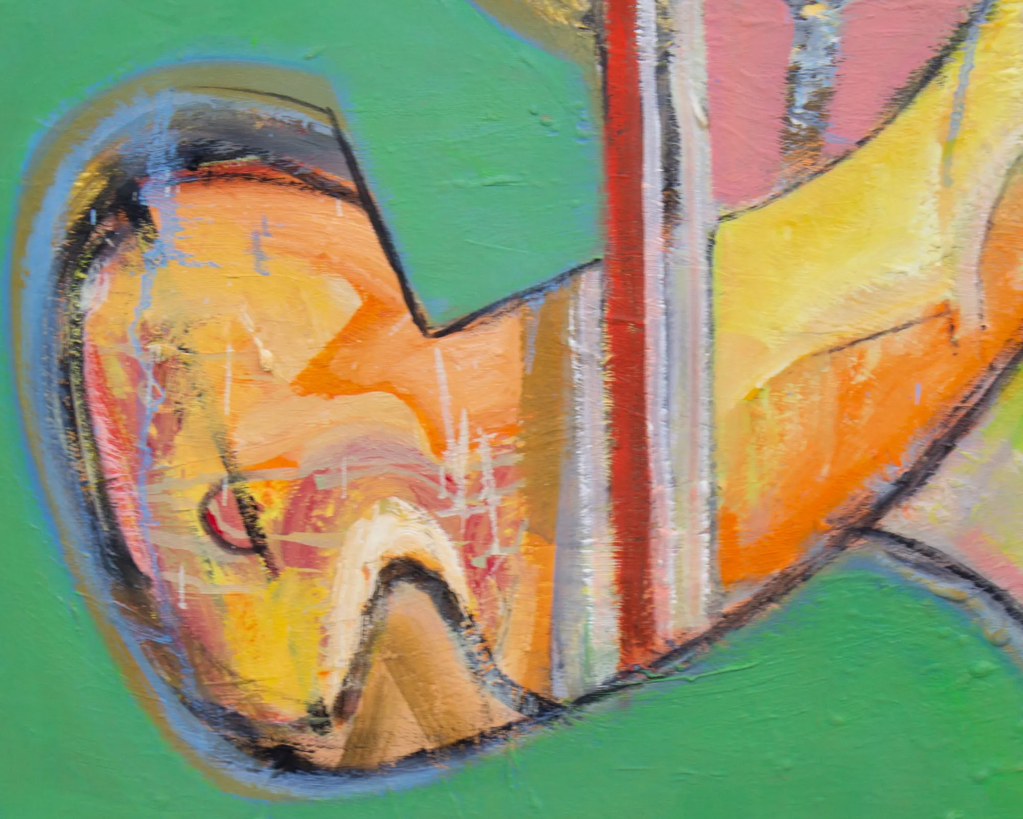 James L. Bruch Abstract Acrylic on Canvas Painting