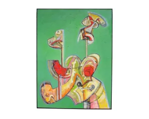 James L. Bruch Abstract Acrylic on Canvas Painting