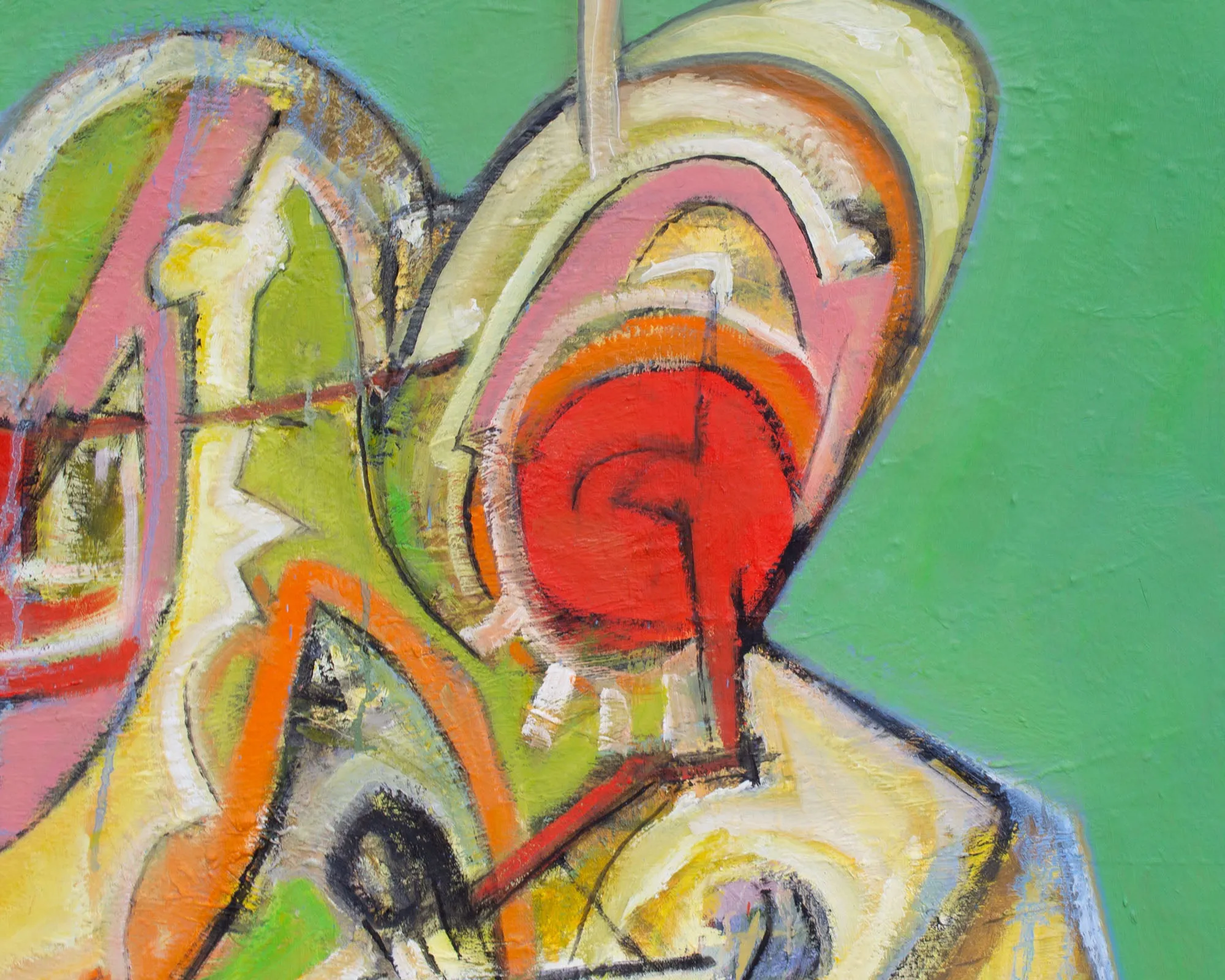 James L. Bruch Abstract Acrylic on Canvas Painting