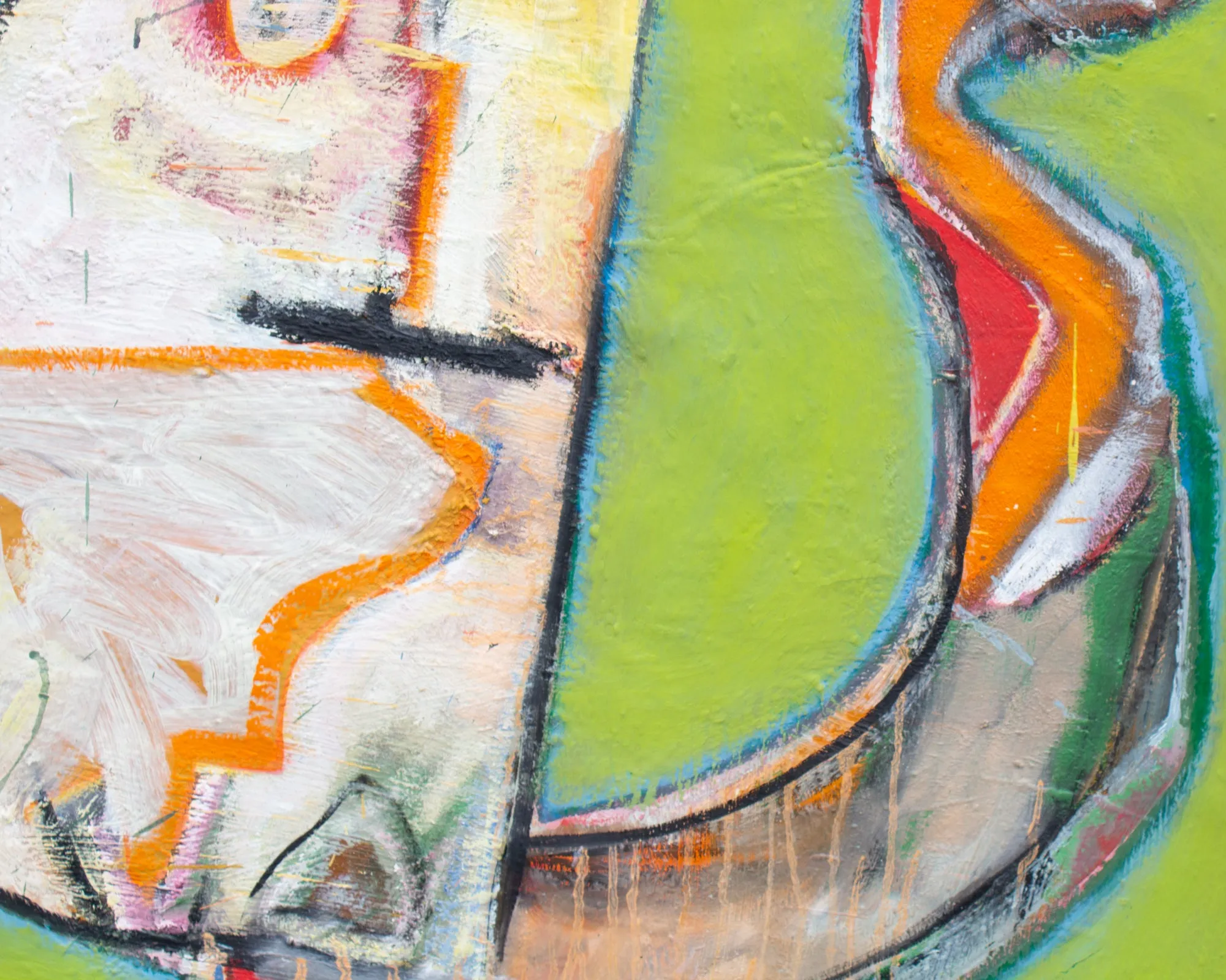 James L. Bruch Abstract Oil on Canvas Painting