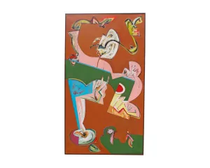James L. Bruch Abstract Oil on Canvas Painting