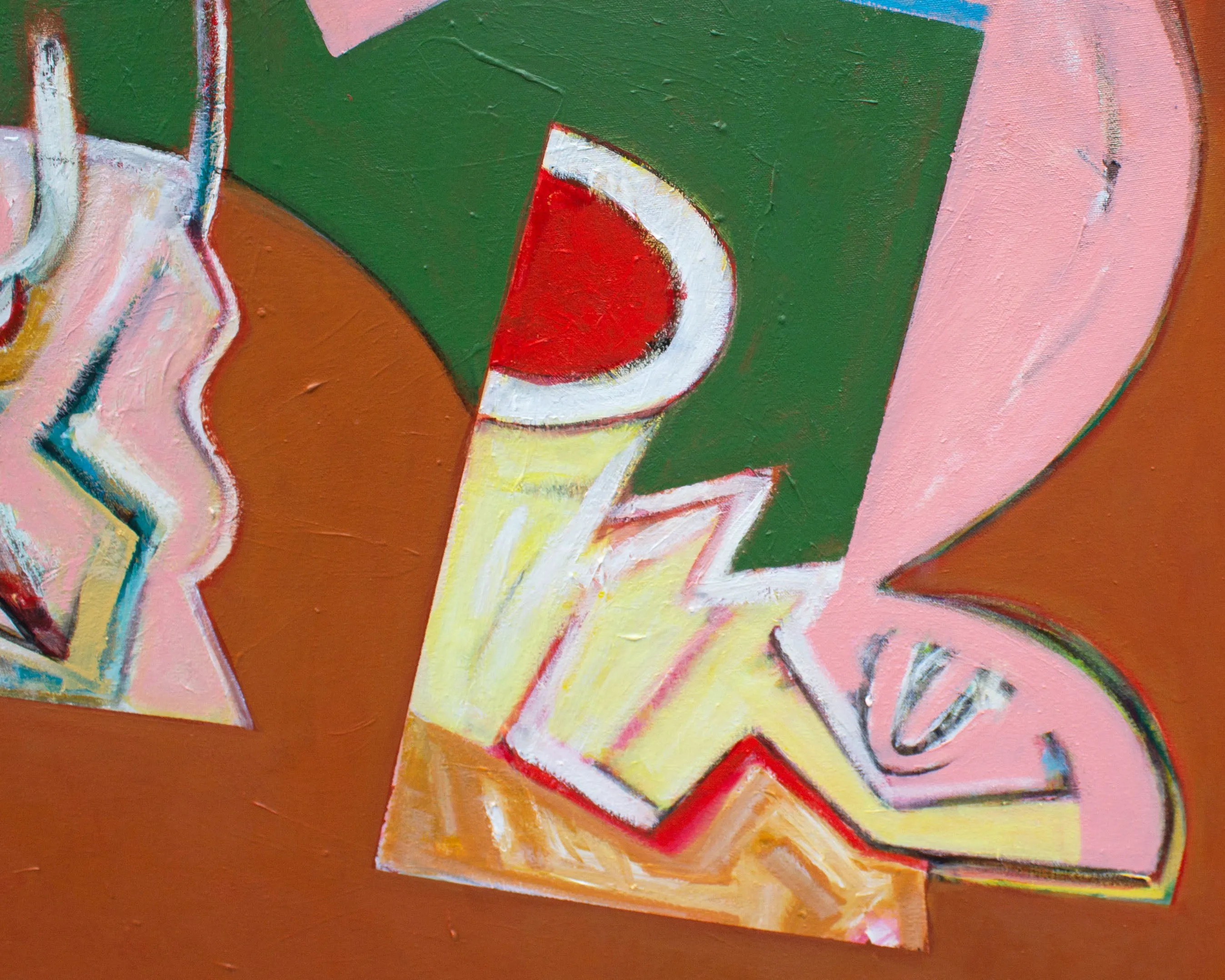 James L. Bruch Abstract Oil on Canvas Painting