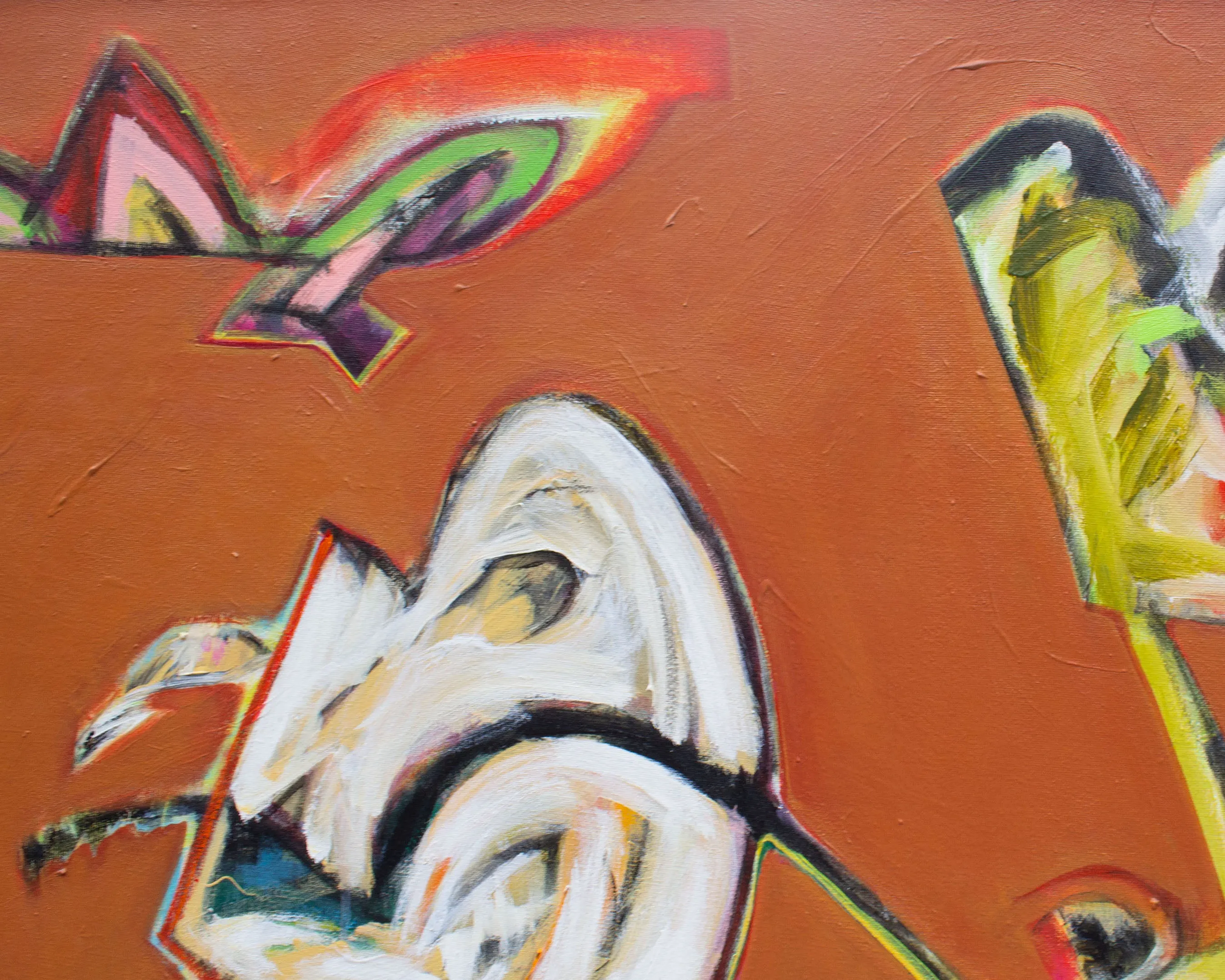 James L. Bruch Abstract Oil on Canvas Painting