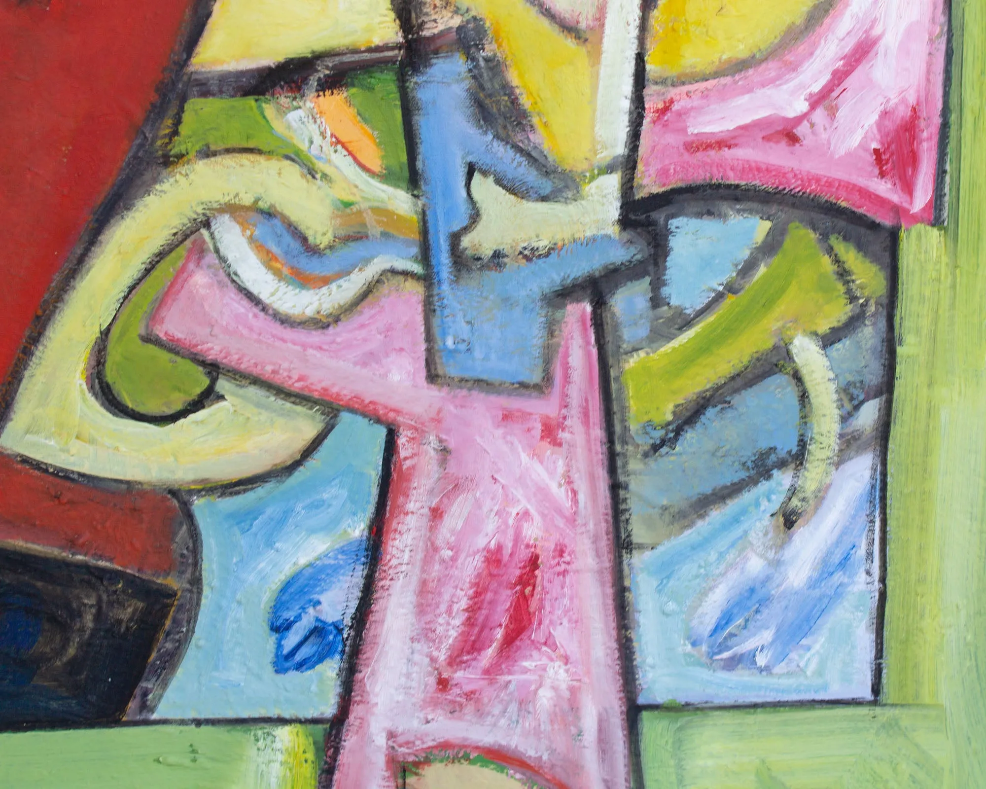 James L. Bruch Abstract Oil on Canvas Painting