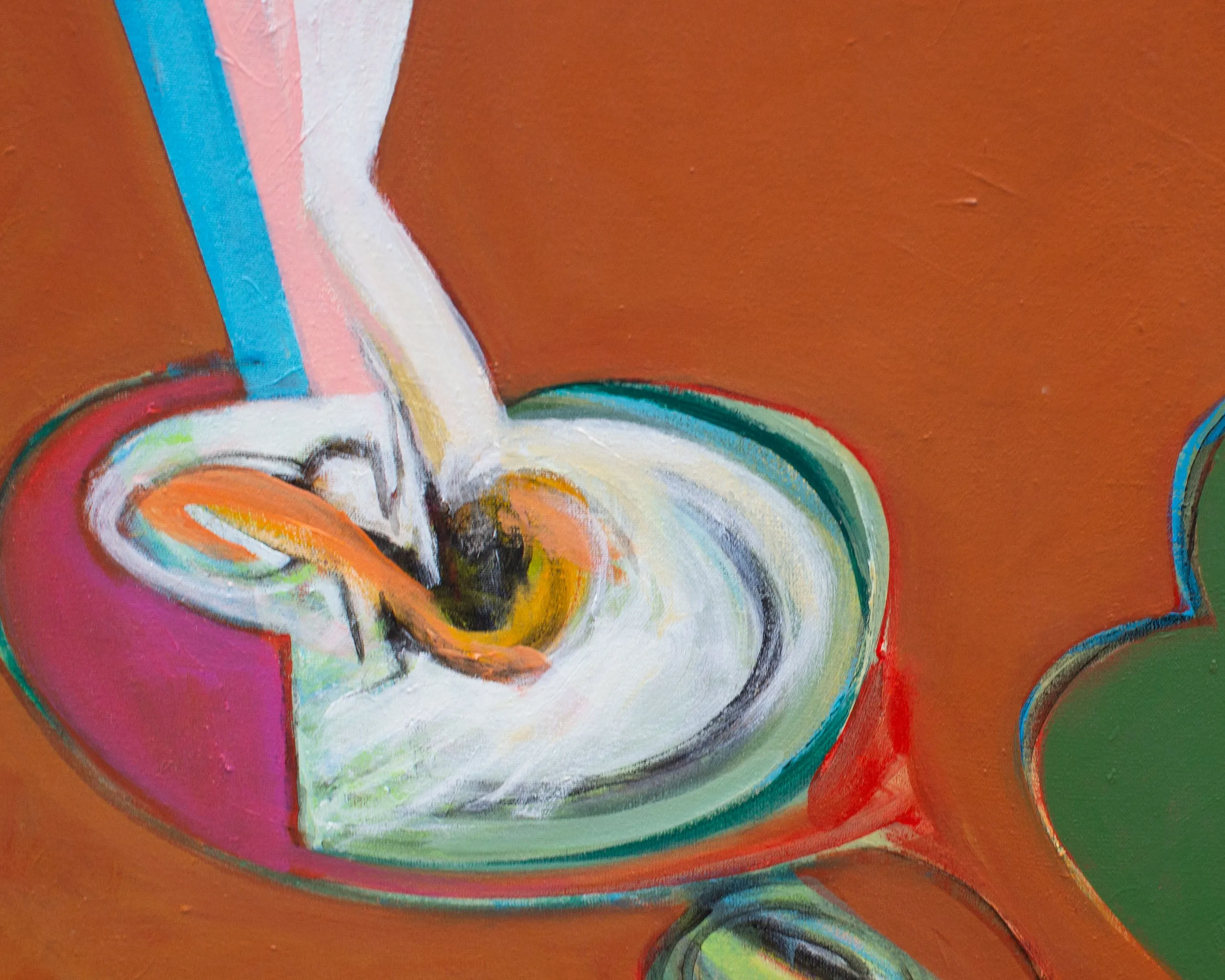 James L. Bruch Abstract Oil on Canvas Painting