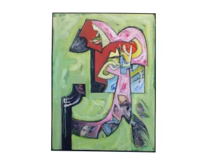 James L. Bruch Abstract Oil on Canvas Painting