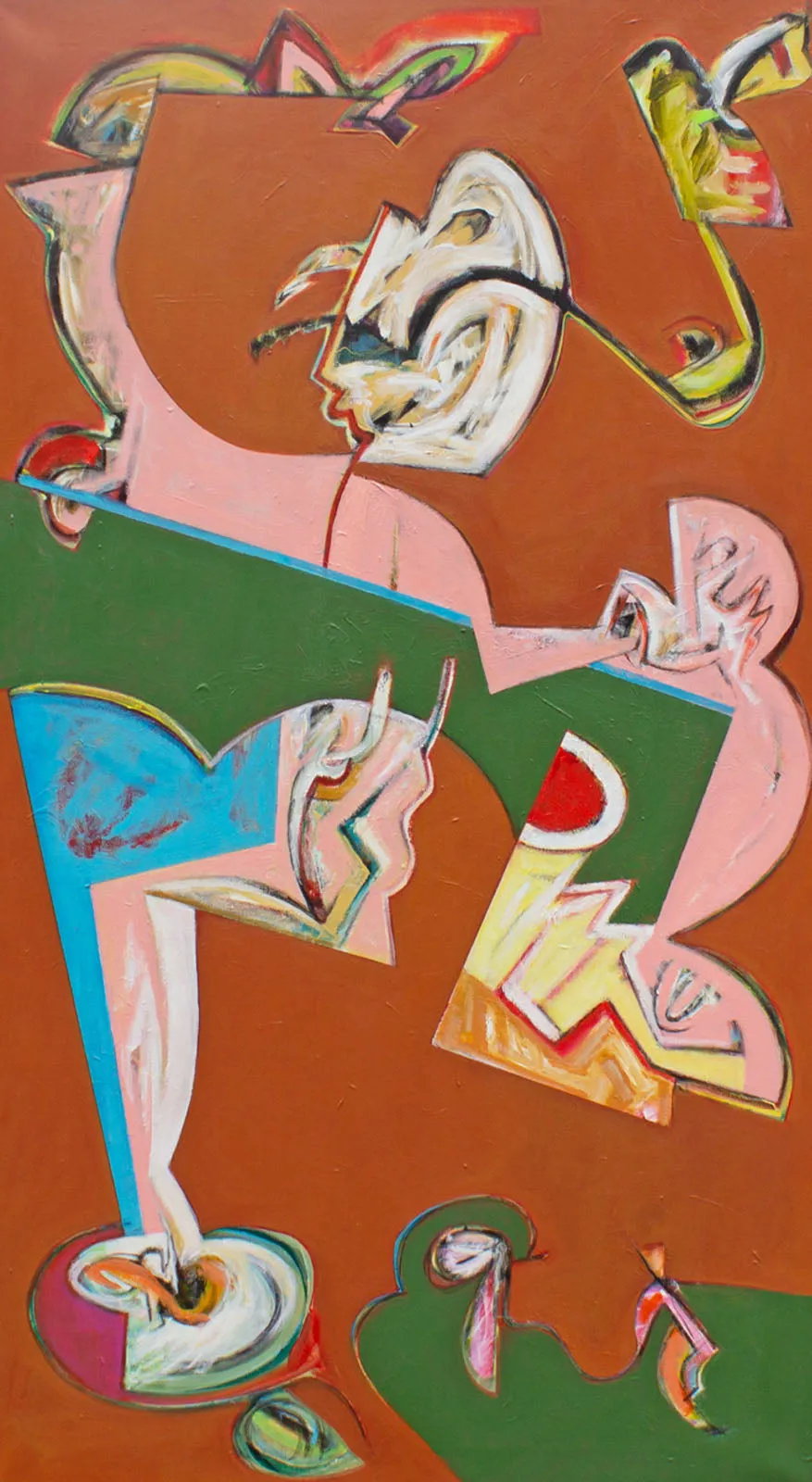 James L. Bruch Abstract Oil on Canvas Painting
