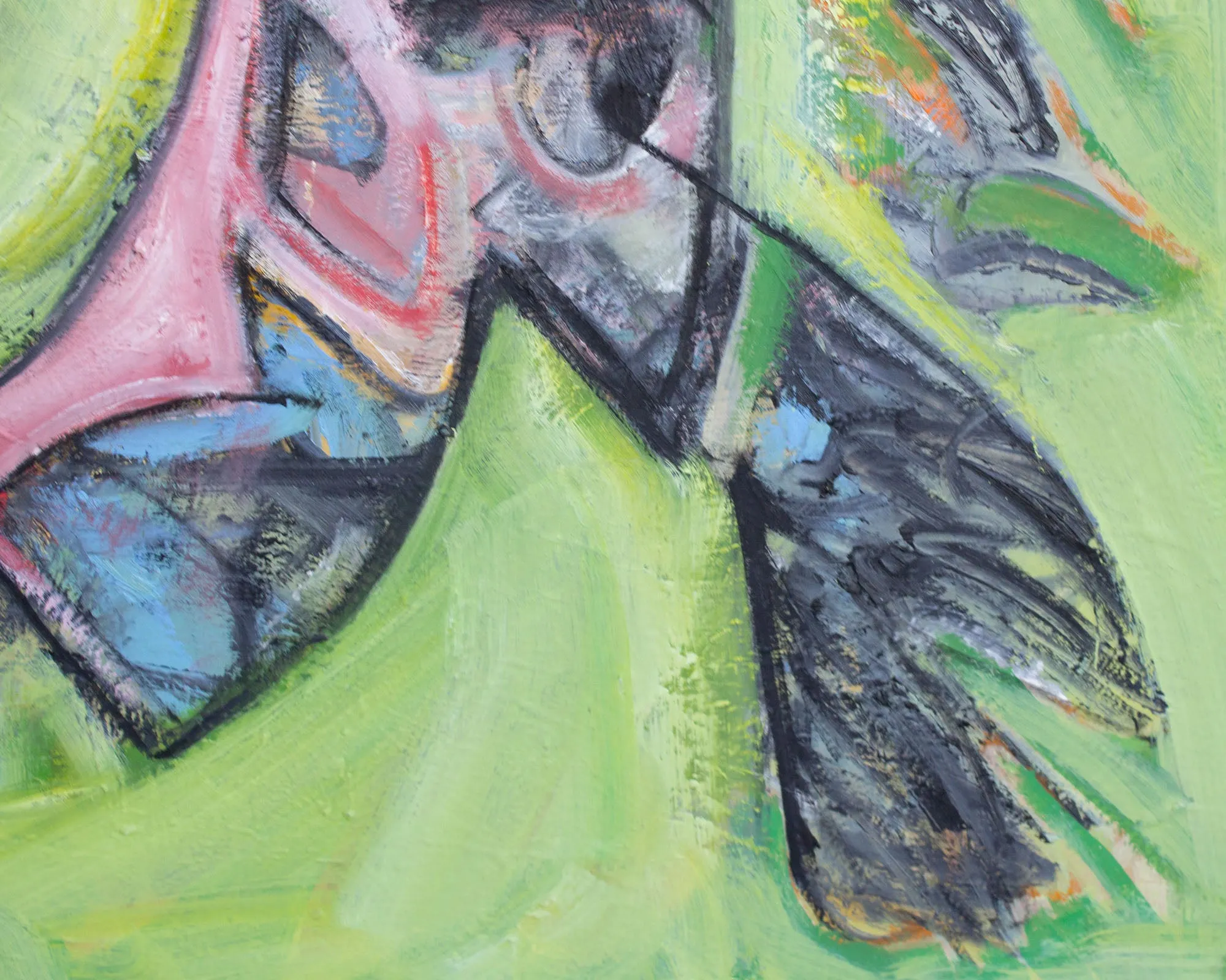James L. Bruch Abstract Oil on Canvas Painting