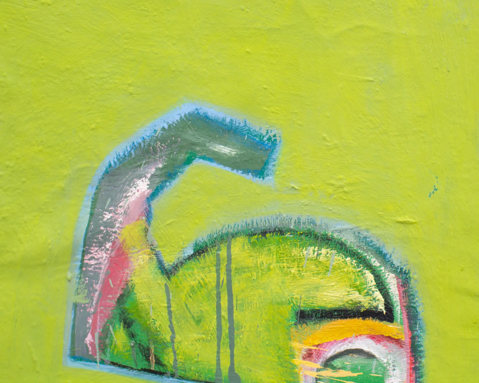 James L. Bruch Abstract Oil on Canvas Painting