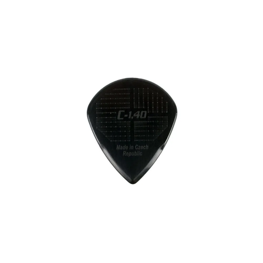 Janicek D-Grip Jazz-C Series Pick in Black (1.40mm) - 6pk