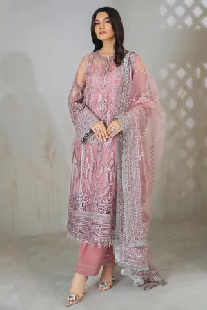 Jazmin Embroidered Chiffon 2022 | FUSION OF DELUXE | PINK EVE