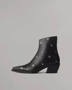 Joni Zip in Black Grommets