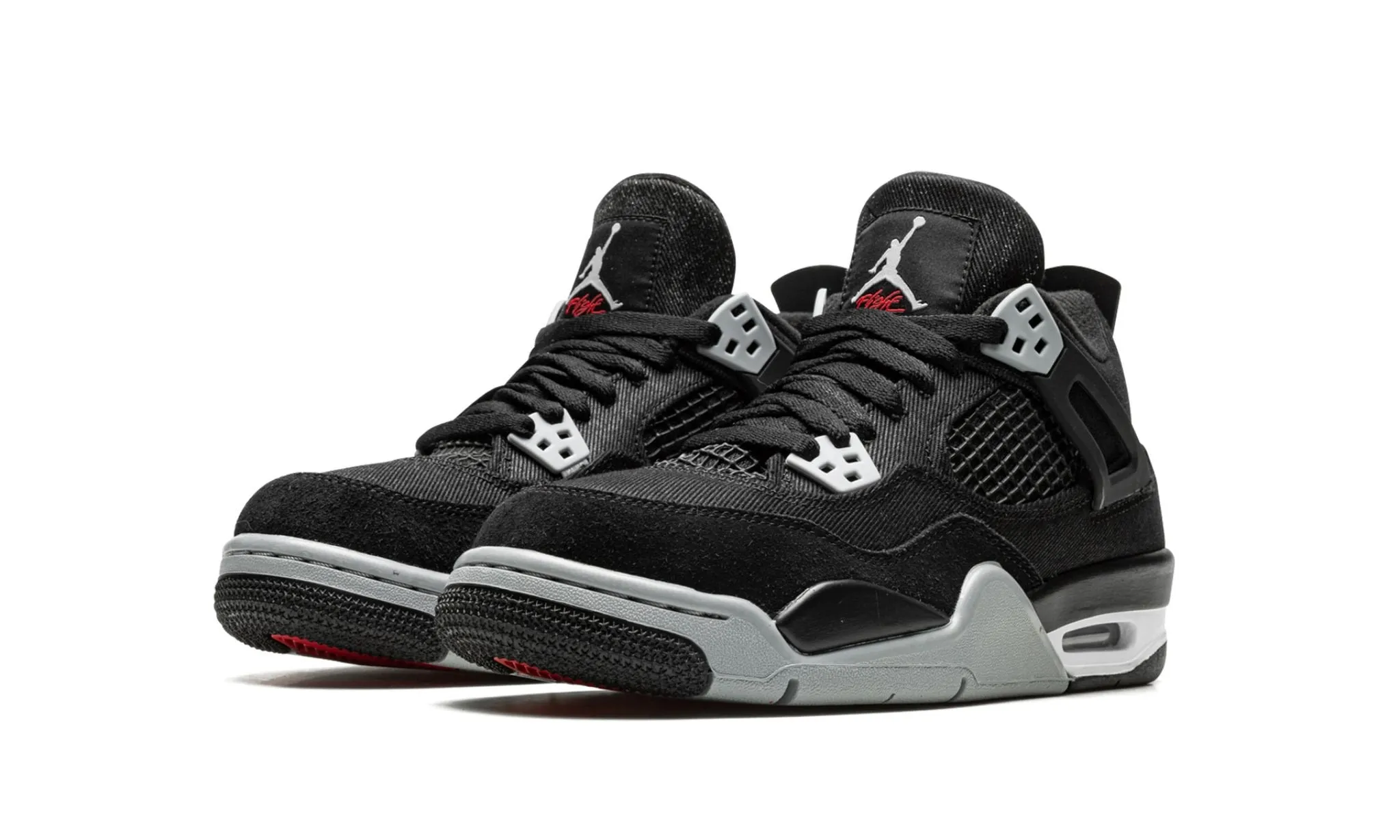 Jordan 4 Retro "Black Canvas" Grade School