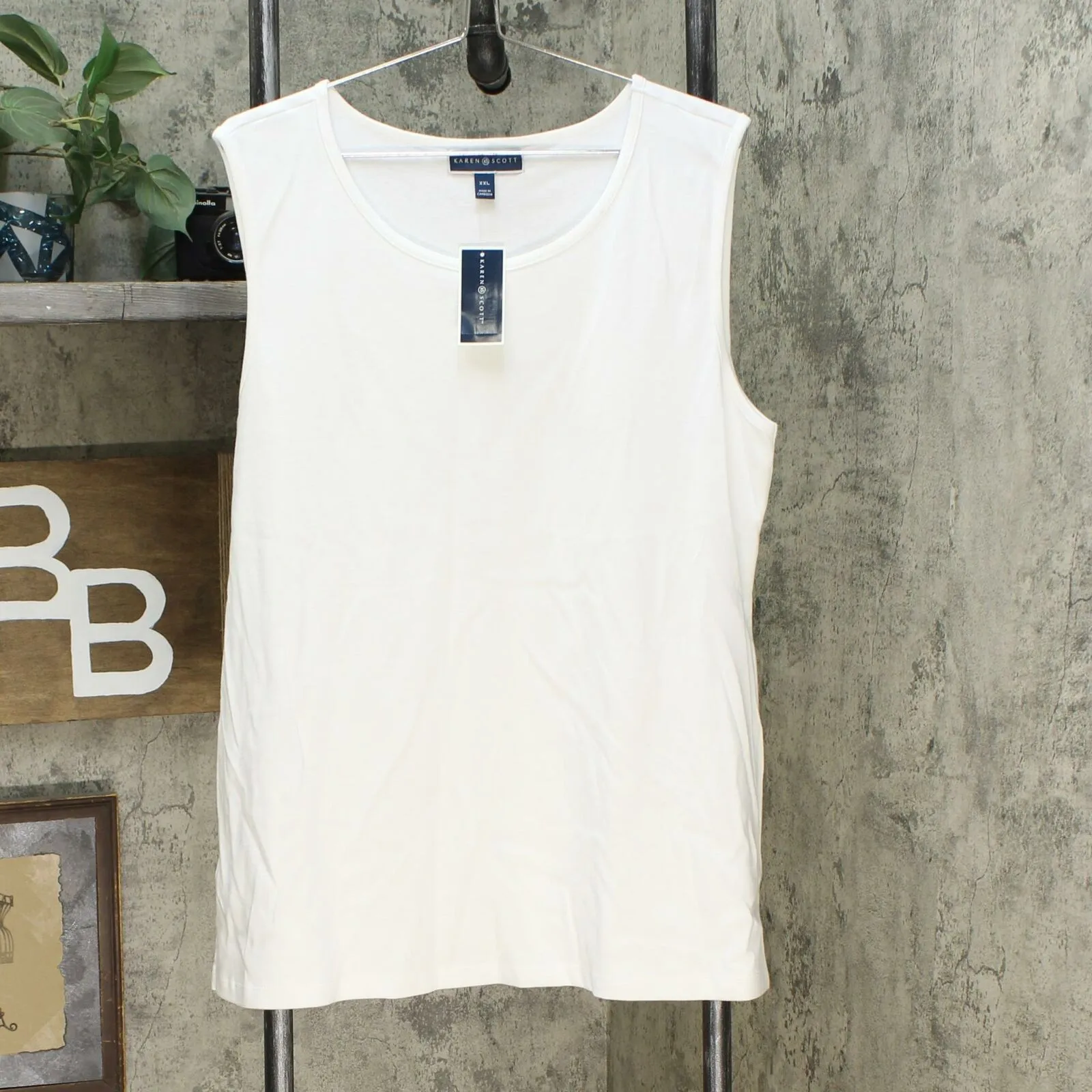 Karen Scott Women's Cotton Tank Top