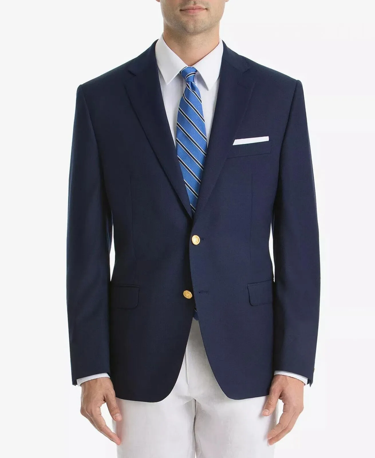 Lauren Ralph Lauren Mens UltraFlex Classic Fit Sport Coat Navy Blue 54R