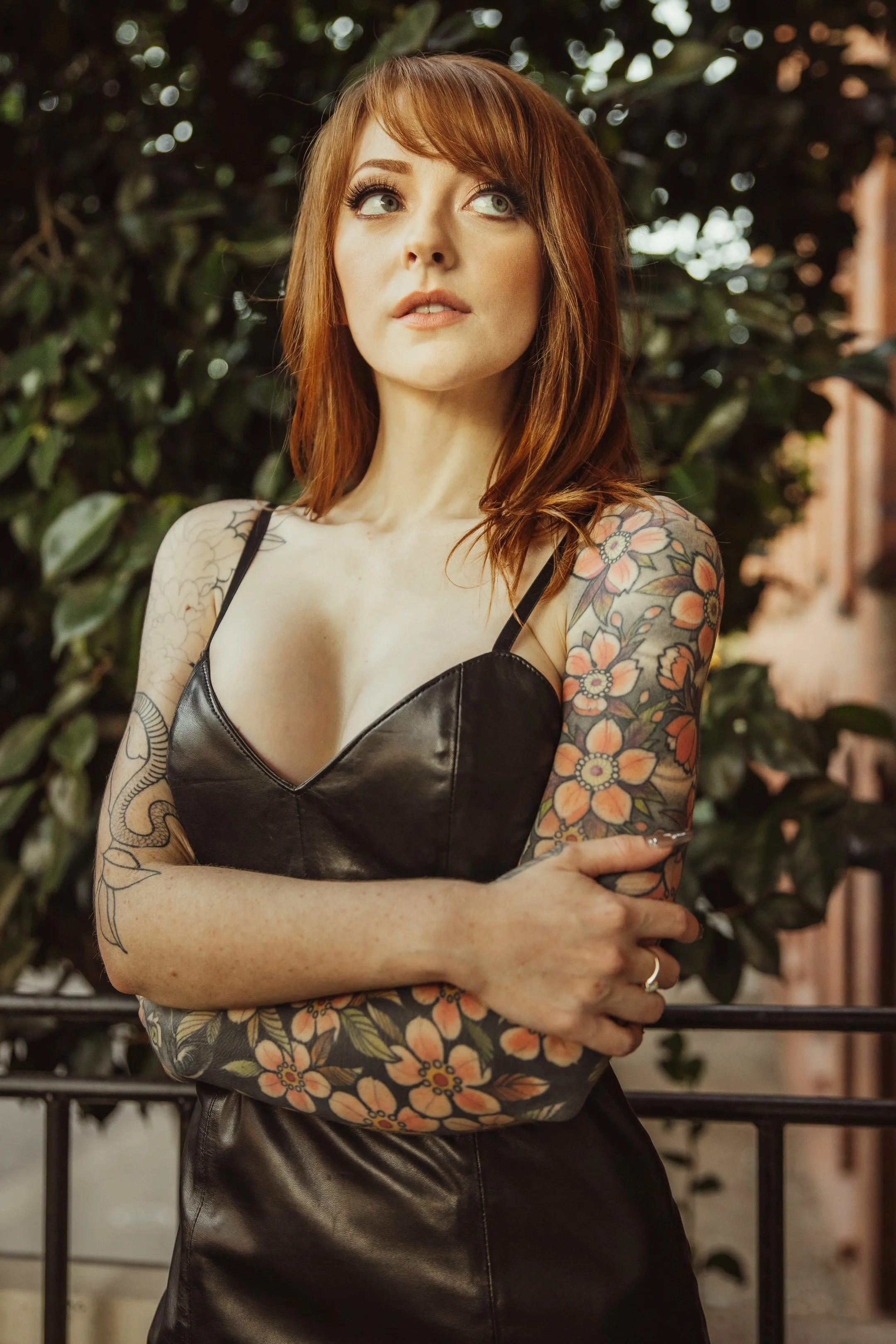 Leather and Lace Dress