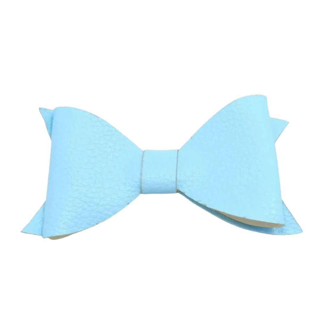 Leather Look Big Bow