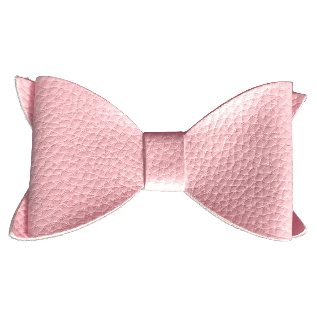 Leather Look Big Bow