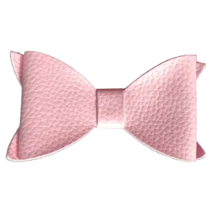 Leather Look Big Bow
