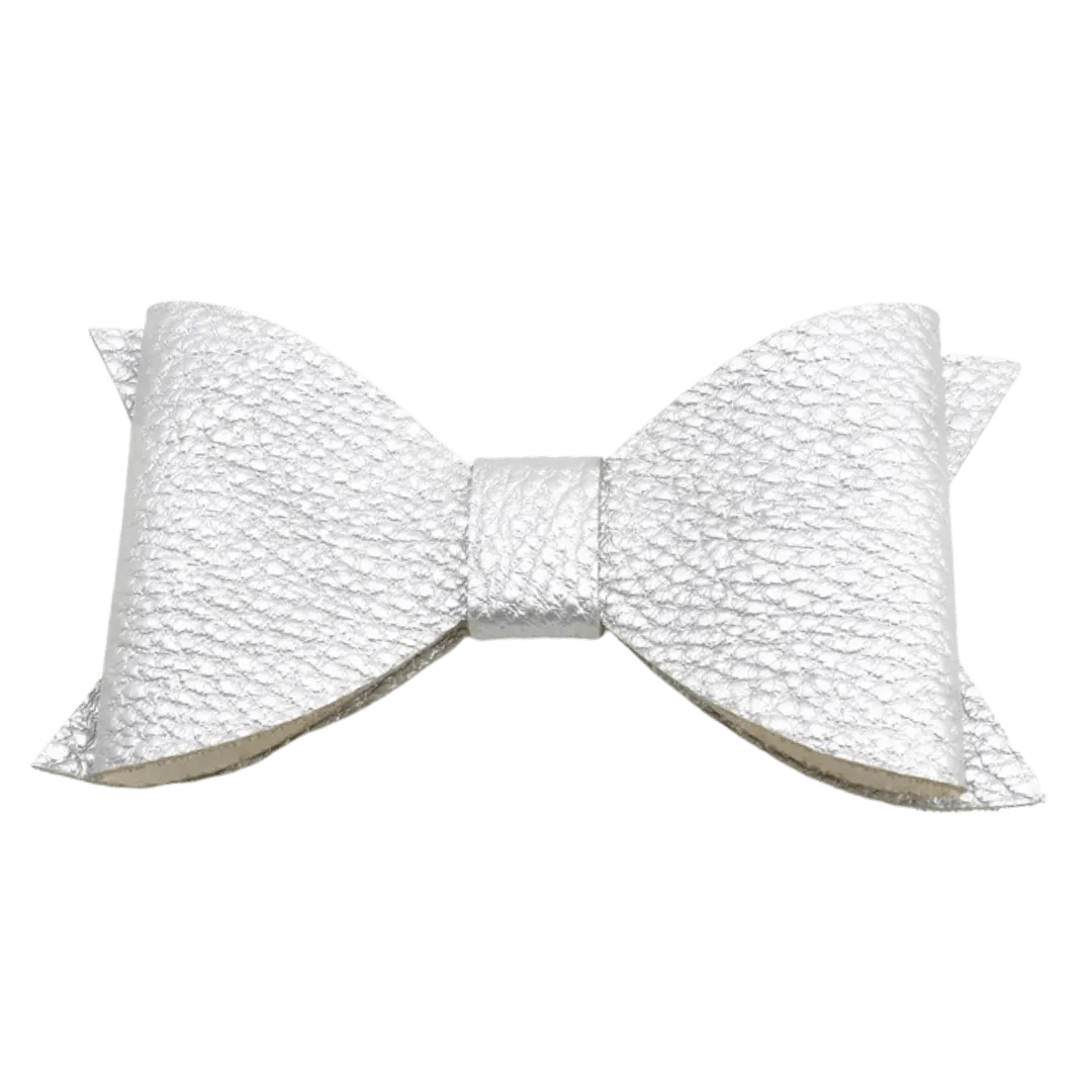 Leather Look Big Bow