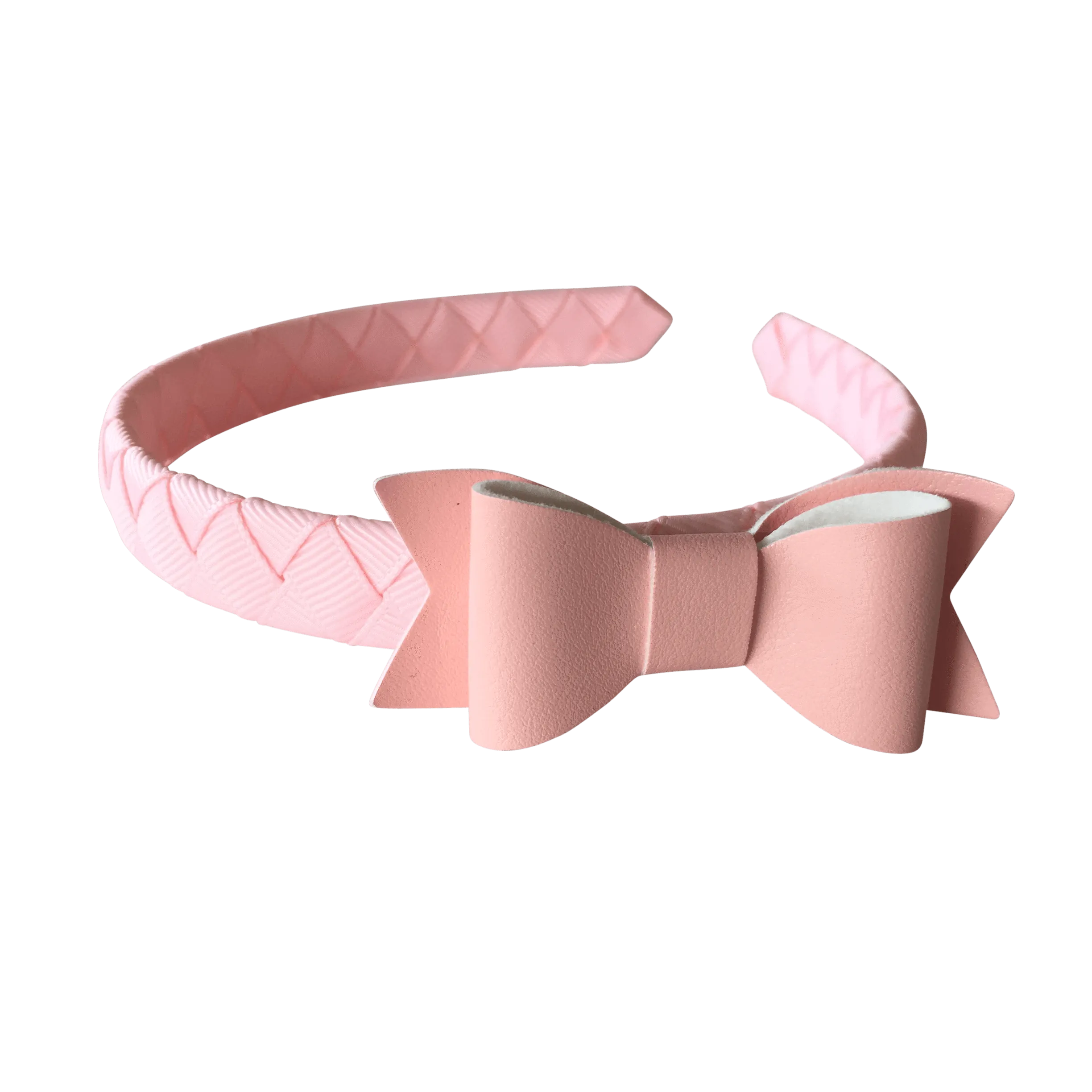 Leather Look Petite Bowtie Headband