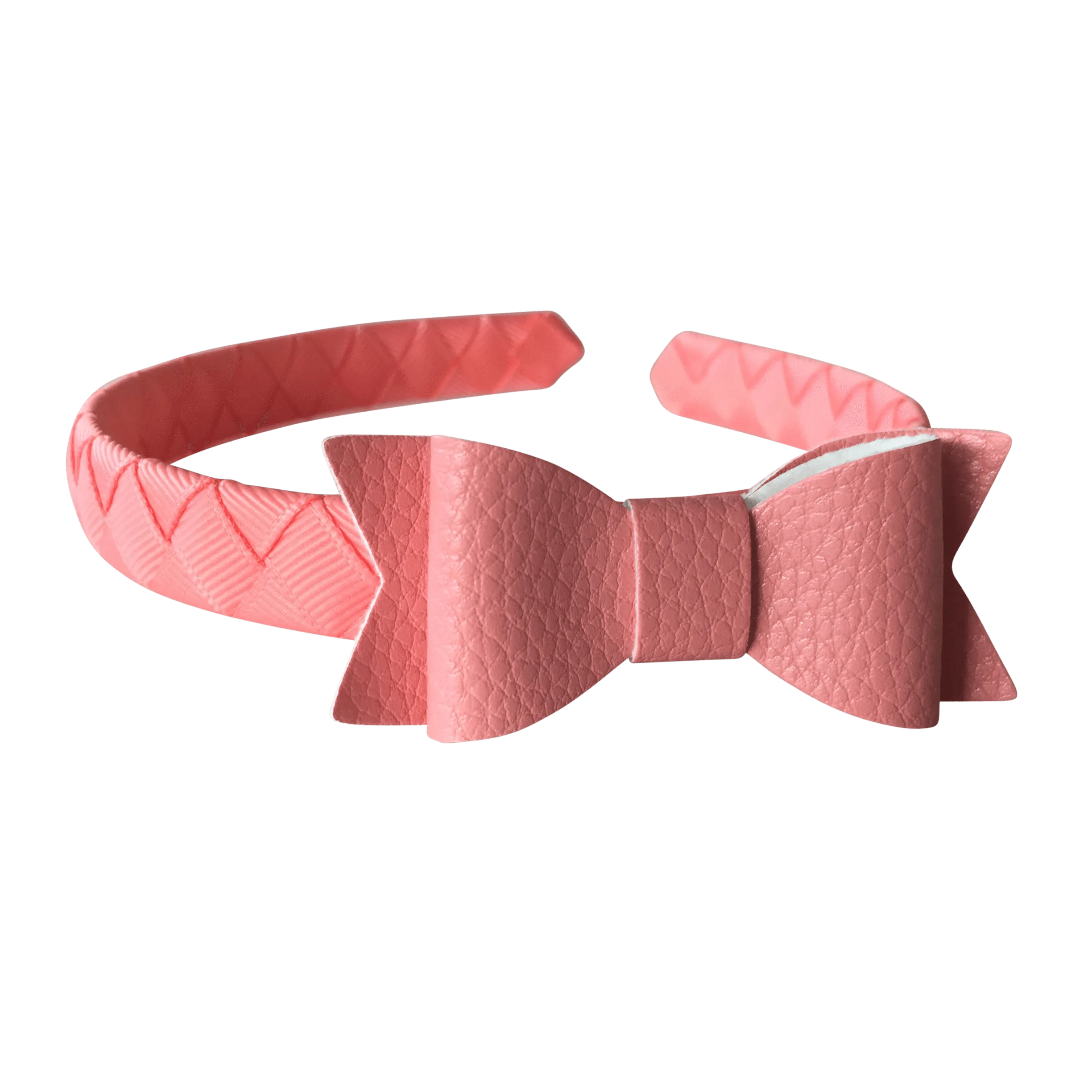 Leather Look Petite Bowtie Headband