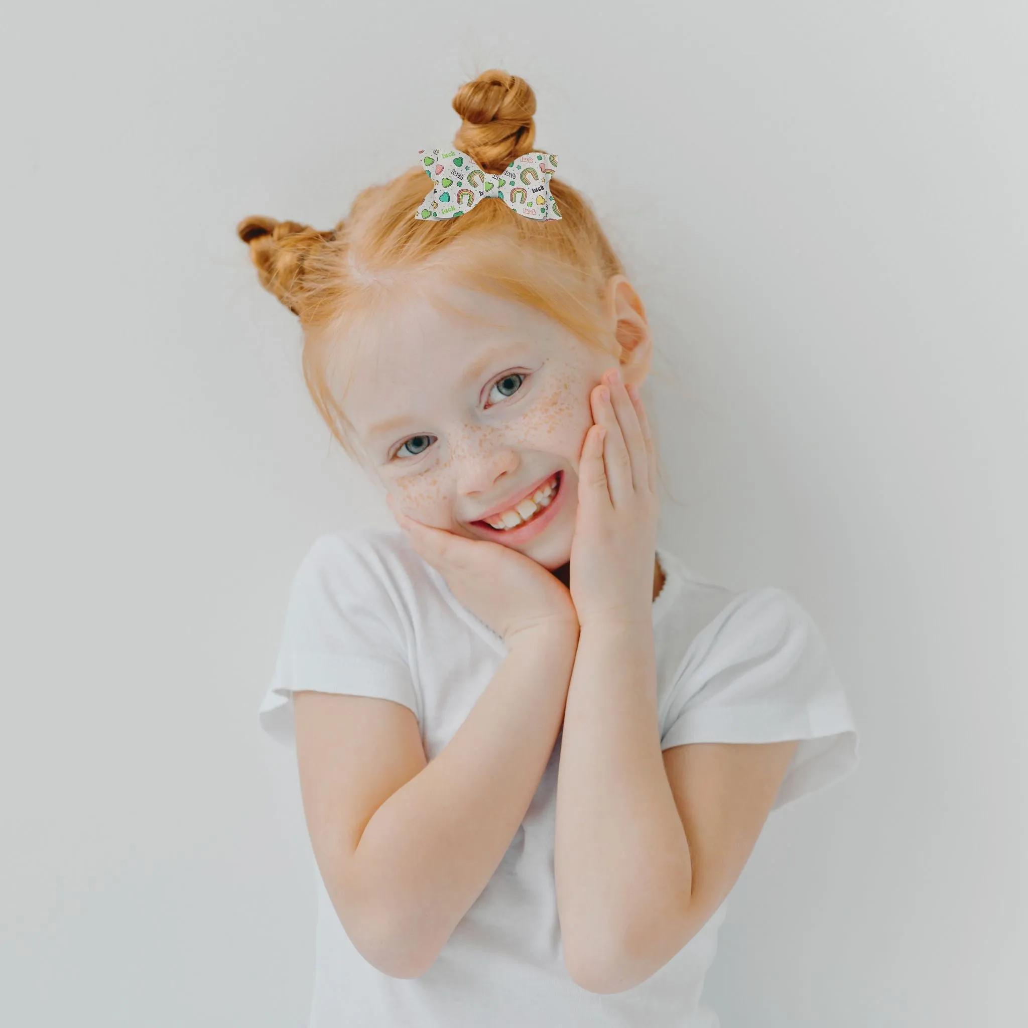 Leprechaun Luxe Faux Leather Hair Bows