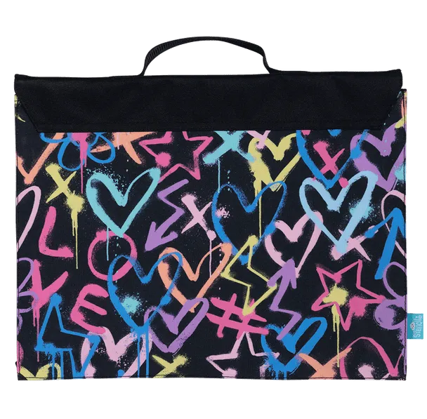 Library Bag - Hearts and Crosses